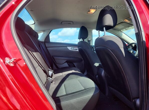 3KPF24AD3NE444209 2022 KIA FORTE Red უკანა სავარძლების ხედი