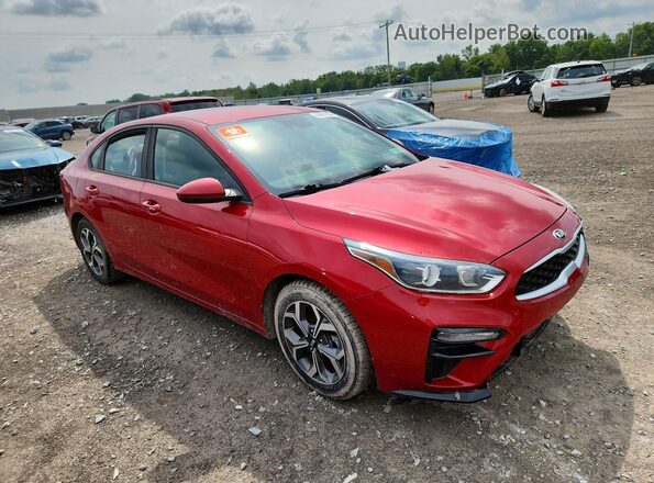 3KPF24AD4KE098652 2019 KIA FORTE Red Przód prawy