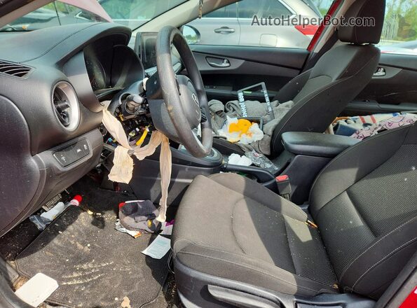 3KPF24AD4KE098652 2019 KIA FORTE Red Widok wnętrza z przodu