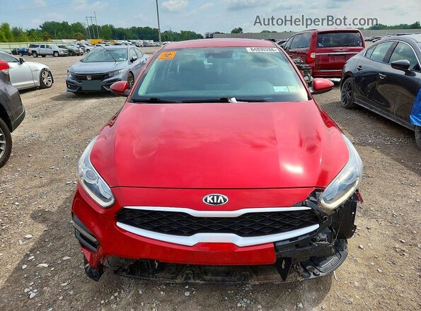 3KPF24AD4KE098652 2019 KIA FORTE Red Widok z przodu