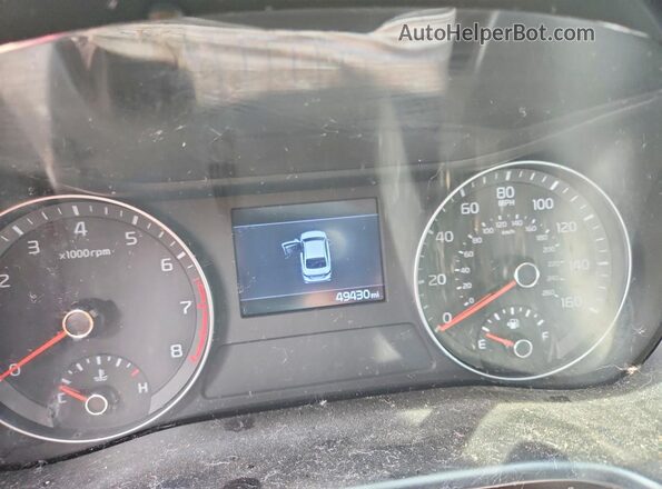 3KPF24AD4KE098652 2019 KIA FORTE Red Widok zestawu wskaźników