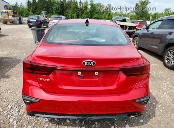 3KPF24AD4KE098652 2019 KIA FORTE Red Widok z tyłu
