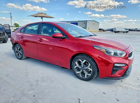 3KPF24AD4KE135778 2019 KIA FORTE Red Delantero derecho