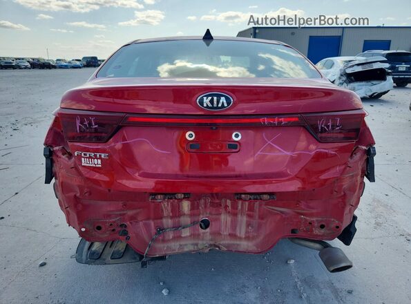 3KPF24AD4KE135778 2019 KIA FORTE Red Vista trasera