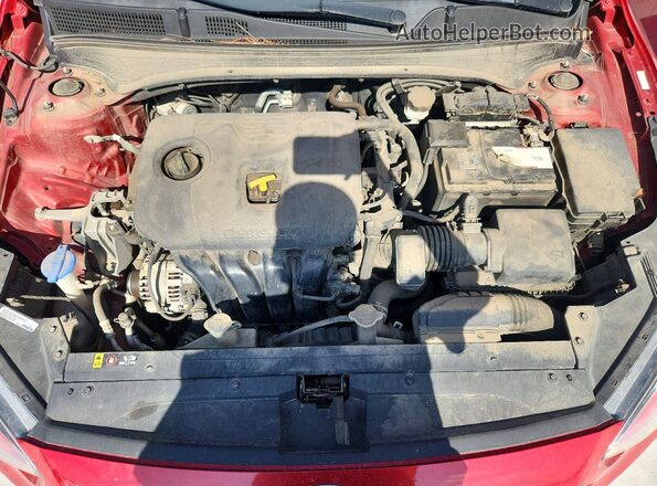 3KPF24AD4KE135778 2019 KIA FORTE Red Vista interior trasera