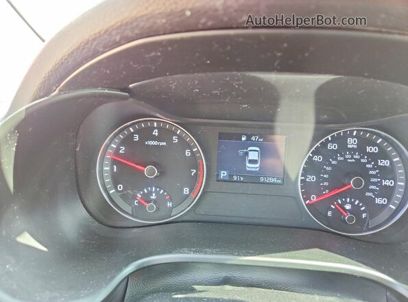 3KPF24AD4LE221500 2020 KIA FORTE Красный Вид щитка приборов