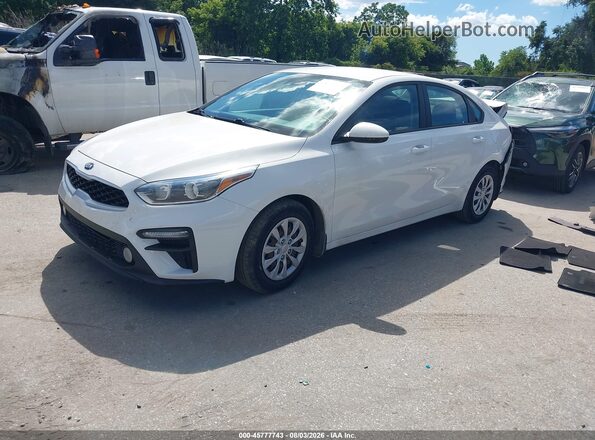 3KPF24AD4LE258059 2020 KIA FORTE White Vista tres cuartos delantera izquierda