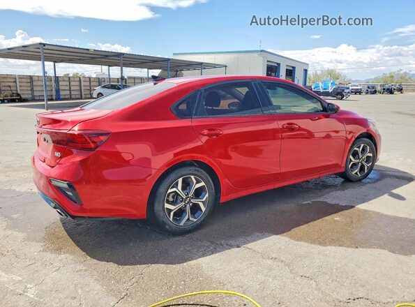 3KPF24AD4ME318553 2021 KIA FORTE Maroon Задня права чверть