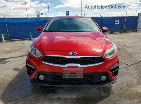 3KPF24AD4ME318553 2021 KIA FORTE Maroon Вид спереду
