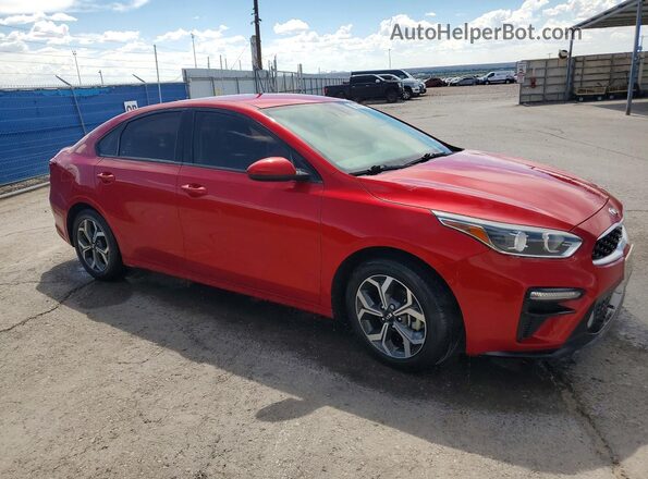 3KPF24AD4ME318553 2021 KIA FORTE Maroon Передня права чверть