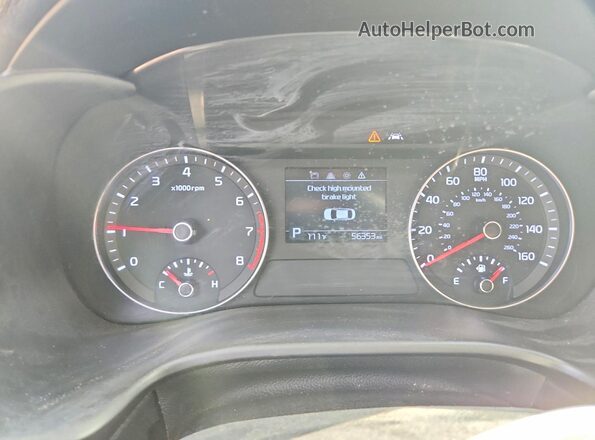 3KPF24AD4ME318553 2021 KIA FORTE Maroon Вид щитка приладів