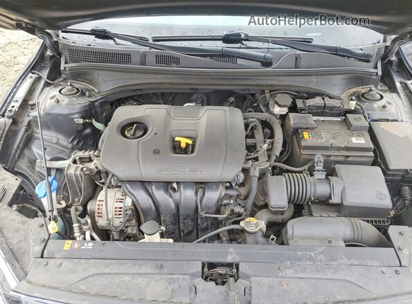 3KPF24AD4ME330332 2021 KIA FORTE Gray უკანა სალონის ხედი