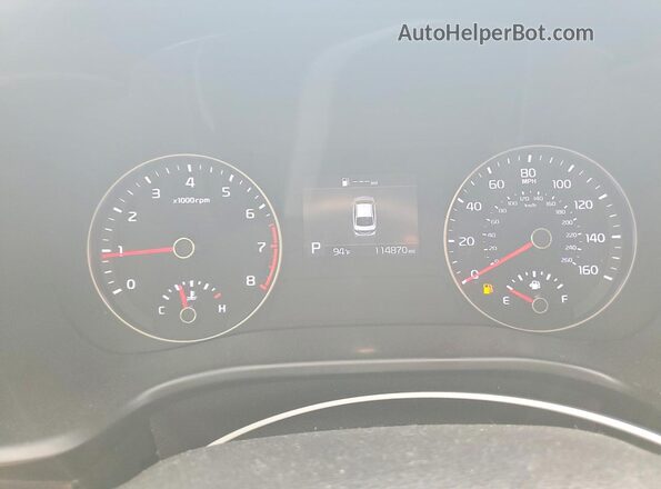 3KPF24AD4ME331318 2021 KIA FORTE Красный Вид щитка приборов