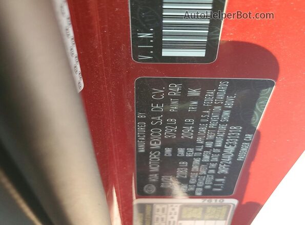 3KPF24AD4ME331318 2021 KIA FORTE Красный Вид подкапотного пространства
