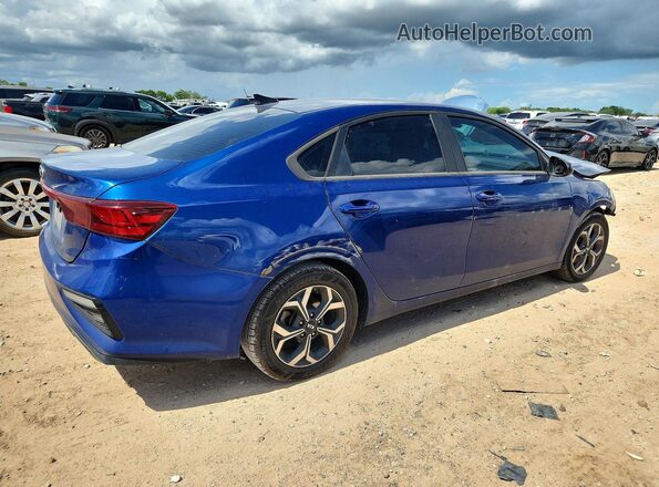 3KPF24AD4ME345607 2021 KIA FORTE Blue Задня права чверть