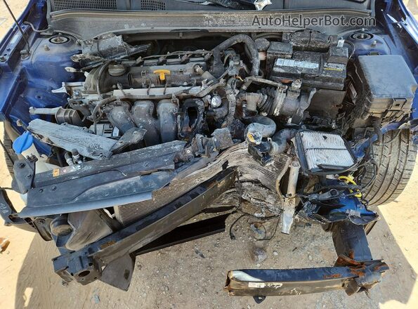3KPF24AD4ME345607 2021 KIA FORTE Blue Вид задньої частини салону