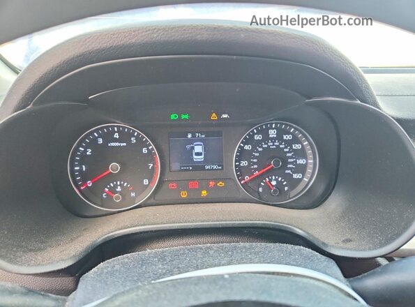3KPF24AD4ME345607 2021 KIA FORTE Blue Вид щитка приладів