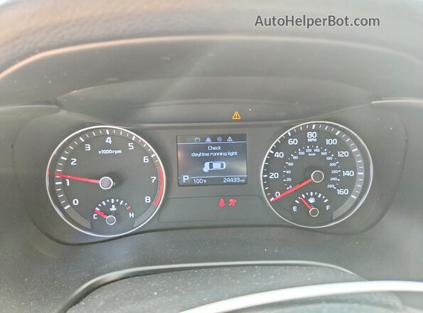 3KPF24AD4ME378090 2021 KIA FORTE Серебряный Вид щитка приборов