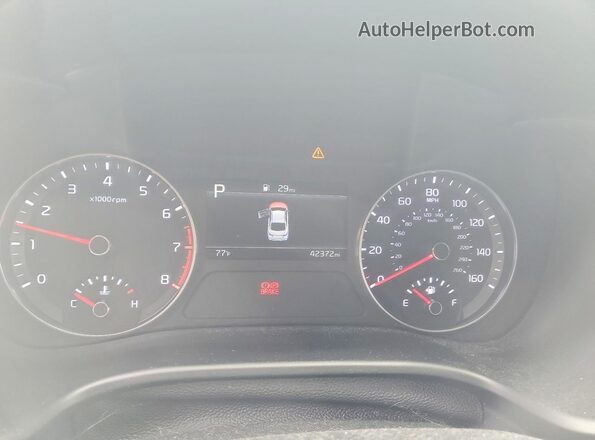 3KPF24AD4NE441948 2022 KIA FORTE Серый Вид щитка приборов