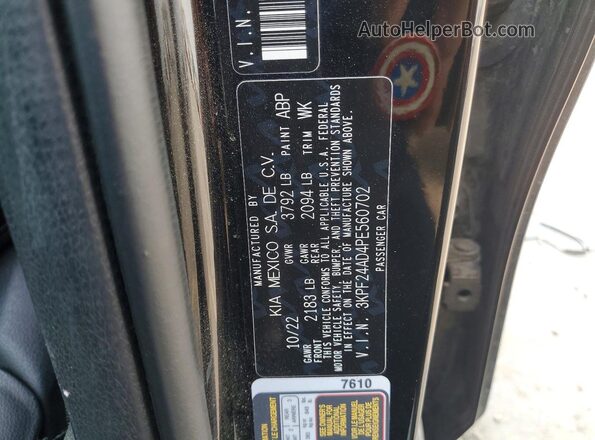 3KPF24AD4PE560702 2023 KIA FORTE Black Вид підкапотного простору