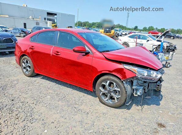 3KPF24AD5KE015035 2019 KIA FORTE Red Front right