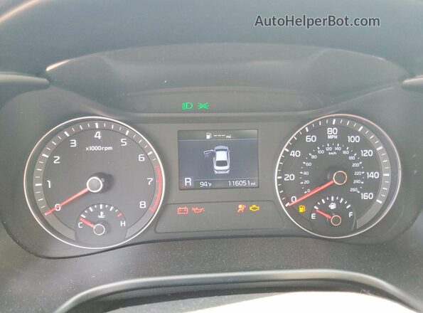 3KPF24AD5KE015035 2019 KIA FORTE Red Instrument cluster view