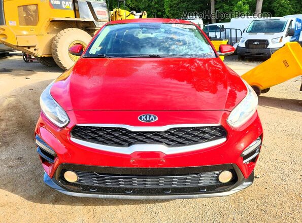 3KPF24AD5KE022972 2019 KIA FORTE Red Vista del cuadro de instrumentos