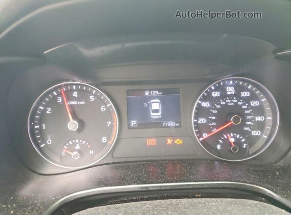 3KPF24AD5KE085683 2019 KIA FORTE Black Widok zestawu wskaźników