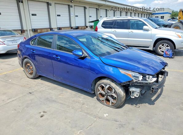 3KPF24AD5KE134591 2019 KIA FORTE Синий Передняя правая четверть