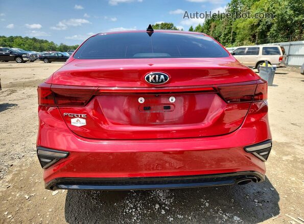 3KPF24AD5LE185378 2020 KIA FORTE Red Rear view