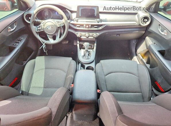 3KPF24AD5LE185378 2020 KIA FORTE Red Dashboard view
