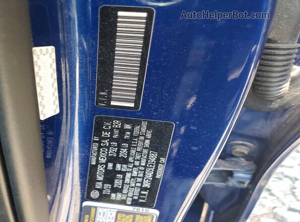 3KPF24AD5LE194887 2020 KIA FORTE Blue Вид підкапотного простору