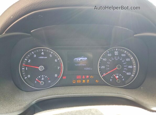 3KPF24AD5LE194887 2020 KIA FORTE Blue Вид щитка приладів