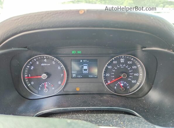 3KPF24AD5ME310347 2021 KIA FORTE White Widok zestawu wskaźników