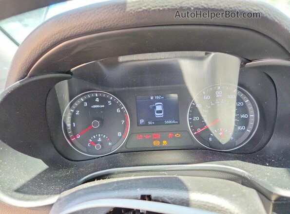 3KPF24AD5ME403692 2021 KIA FORTE White Instrument cluster view