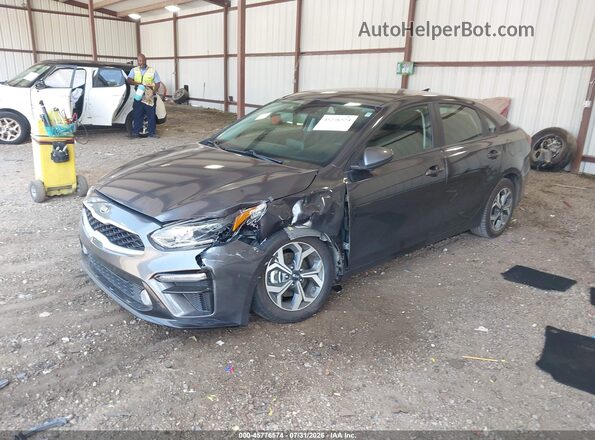 3KPF24AD5ME404986 2021 KIA FORTE Gray Առջևի ձախ երեք քառորդ տեսարան