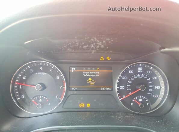 3KPF24AD5RE708360 2024 KIA FORTE Red Vista del cuadro de instrumentos