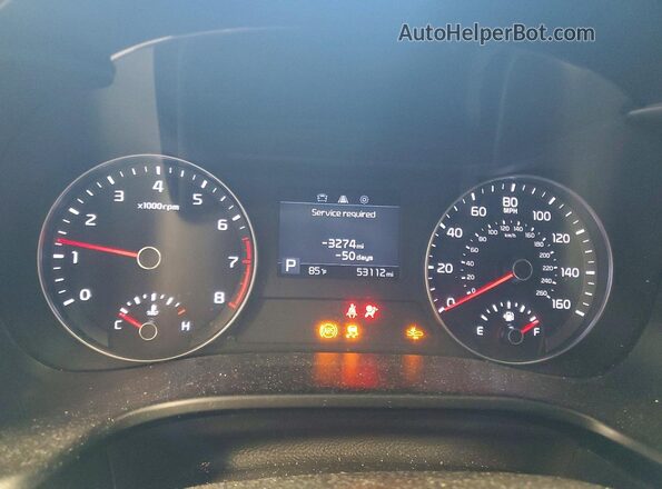 3KPF24AD6KE037299 2019 KIA FORTE Gray Vista del cuadro de instrumentos