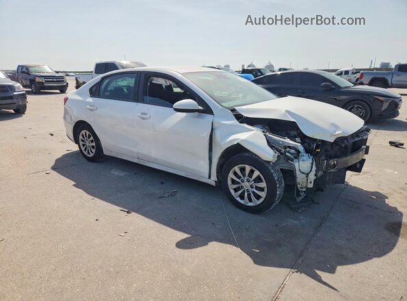 3KPF24AD6KE070545 2019 KIA FORTE Белый Передняя правая четверть