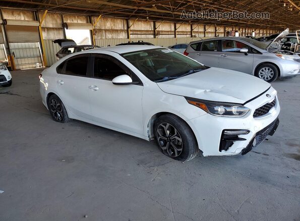 3KPF24AD6LE212121 2020 KIA FORTE Белый Передняя правая четверть