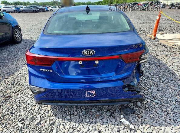 3KPF24AD6ME269825 2021 KIA FORTE Blue უკანა ხედი