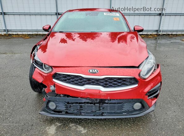 3KPF24AD6ME302810 2021 KIA FORTE Red Front view