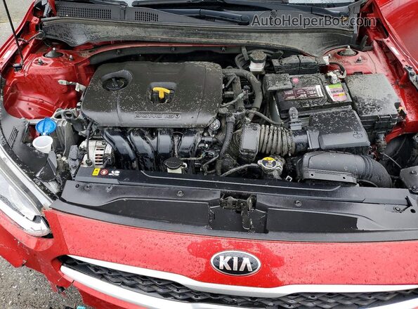 3KPF24AD6ME302810 2021 KIA FORTE Red Rear interior view