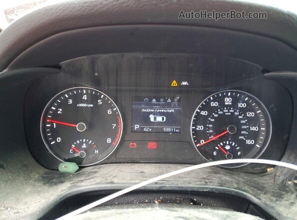 3KPF24AD6ME302810 2021 KIA FORTE Red Instrument cluster view