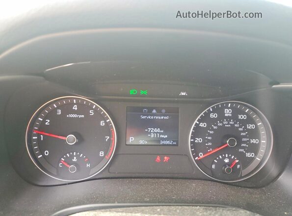 3KPF24AD6ME307070 2021 KIA FORTE Серебряный Вид щитка приборов