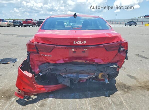 3KPF24AD6NE454233 2022 KIA FORTE Red უკანა ხედი