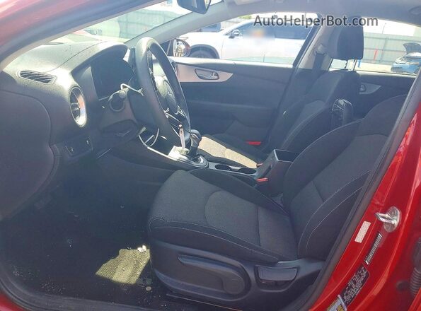 3KPF24AD6NE454233 2022 KIA FORTE Red წინა სალონის ხედი