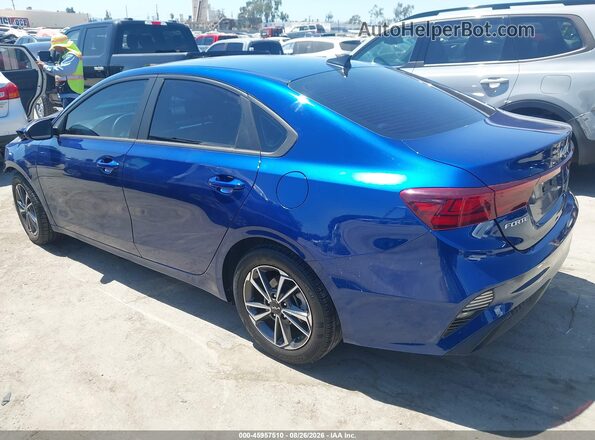 3KPF24AD6NE496885 2022 KIA FORTE Blue Rear left