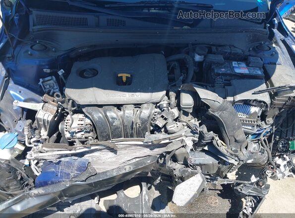 3KPF24AD6NE496885 2022 KIA FORTE Blue Rear view