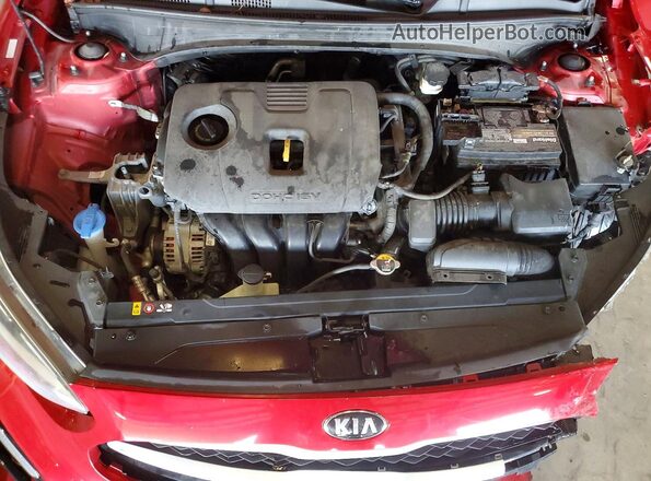 3KPF24AD7KE019782 2019 KIA FORTE Red Vista interior trasera